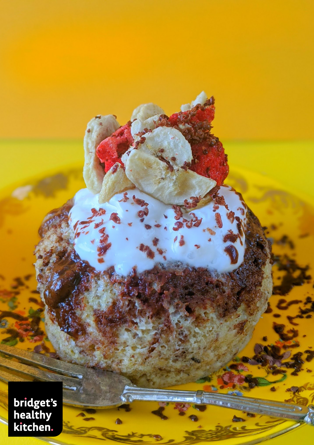 2-minute Banana Chocolate Mug Cake