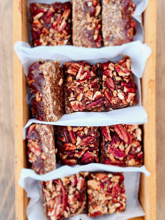 No-Bake Pecan Caramel Slice