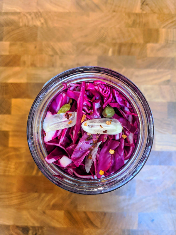 Sugar-Free Pickled Red Cabbage