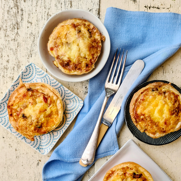 Bacon and Egg Picnic Pies
