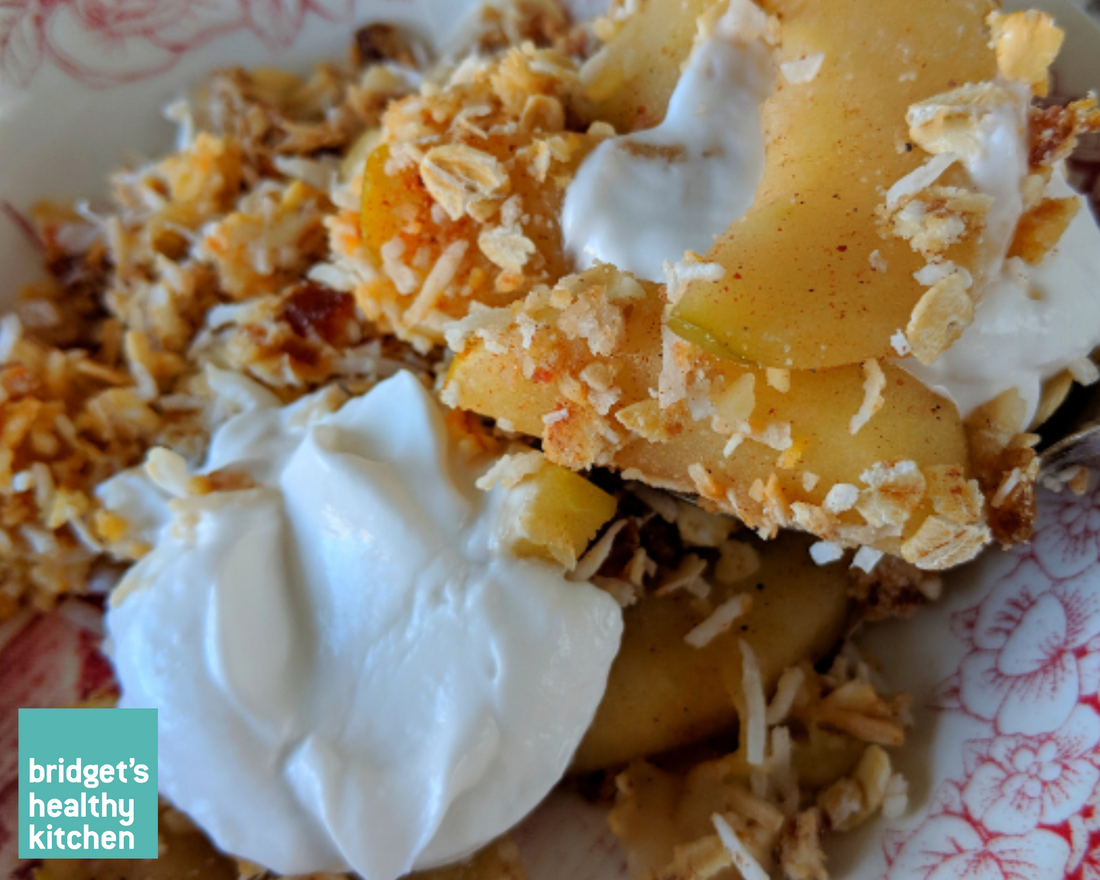 Bridget’s Healthy Apple Crumble