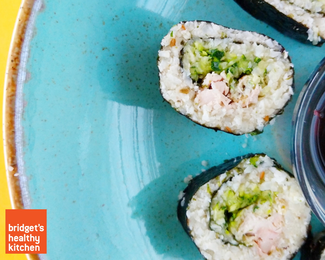Cauliflower Sushi with Tamari Dipping Sauce