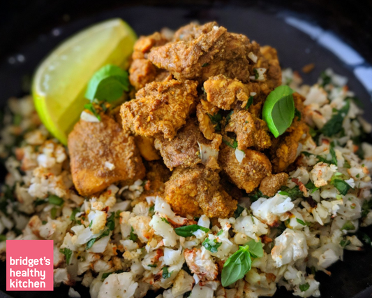Jamaican Spiced Fish Curry with Roasted Cauliflower Rice