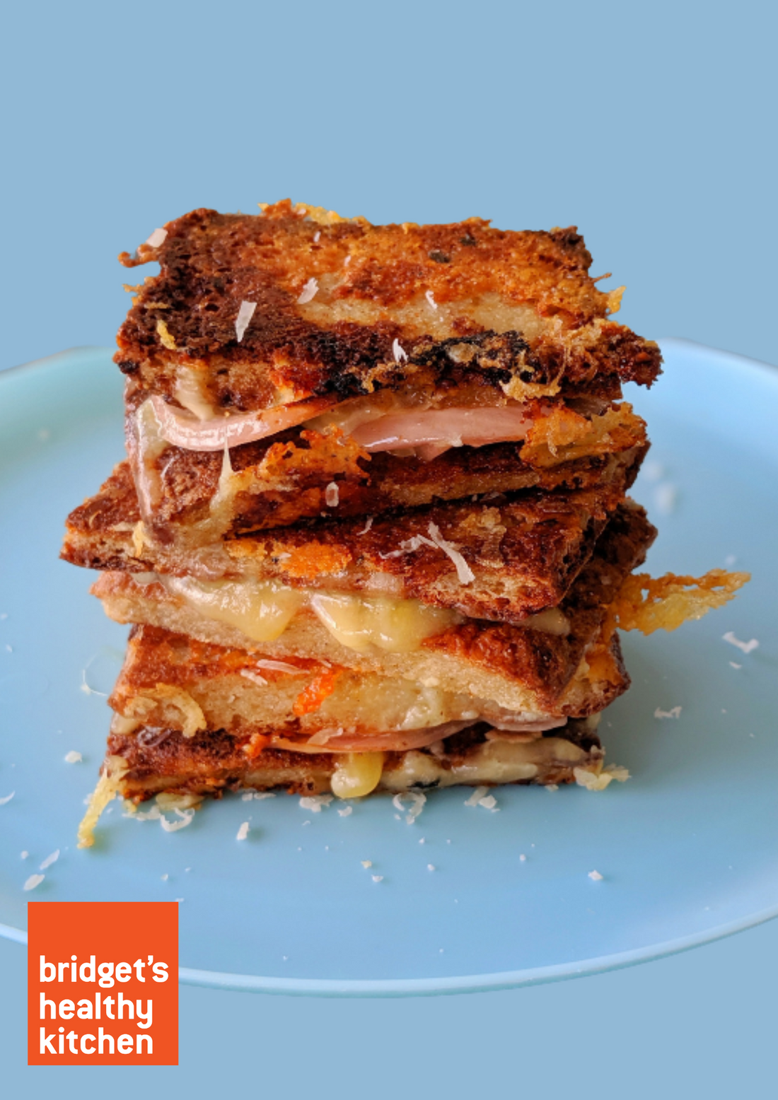 Healthy Toasted Cheese + Onion Sandwich
