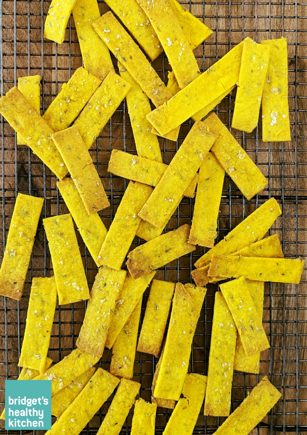 Turmeric and Fennel Crackers