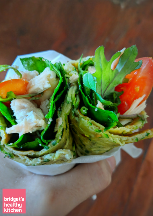 Zucchini Omelette Wrap