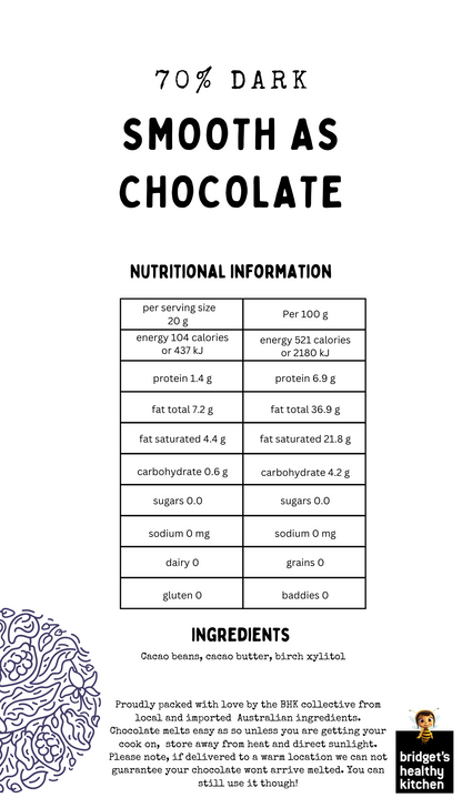 Dark Smooth As Chocolate (200g)