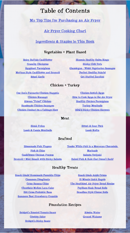 Bridget's Healthy Air Fryer Secrets - 50+ recipes [eBook] - Bridgets Healthy Kitchen