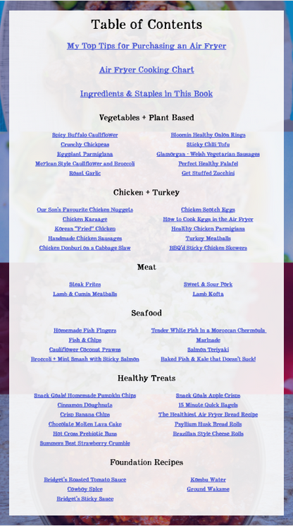 Bridget's Healthy Air Fryer Secrets - 50+ recipes [eBook] - Bridgets Healthy Kitchen