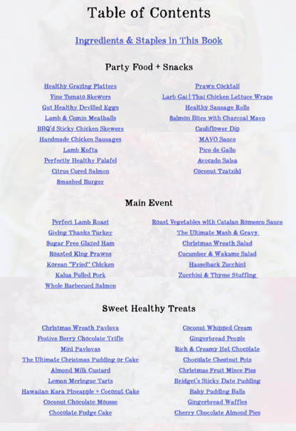 Bridgets Healthy Christmas - 50 Festive Recipes for the Christmas and Party Season [eBook] - Bridgets Healthy Kitchen