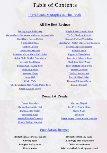 Bridget's Healthy Veggies eBook: 50 plant based, vegetarian and vegan recipes - Bridgets Healthy Kitchen